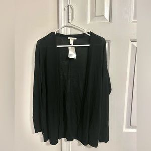 NWT H&M Long Black Cardigan